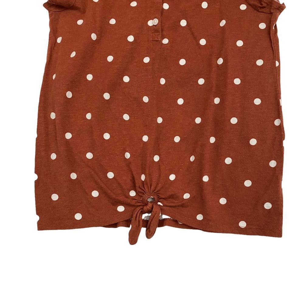 OSHKOSH Girls Polka Dots Cotton Top - Size 14 - LIKE NEW - Picture 2 of 4